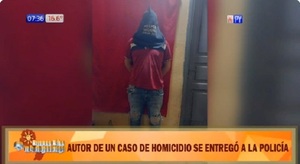 Se entrega el “autor” del homicidio de un joven en J. Augusto Saldívar