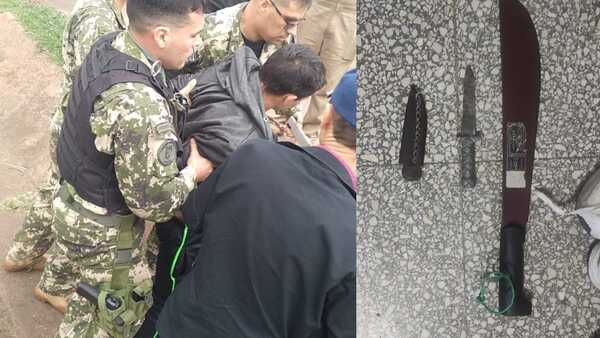 Capturan a ladrón que con machete asaltó a una funcionaria de Adunas en Encarnación