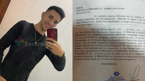 Joven sup. agredió a su pareja sentimental, hija de magistrados encarnacenos