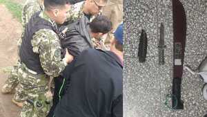Capturan a ladrón que con machete asaltó a una funcionaria de Aduanas en Encarnación