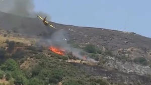 Grecia: avión bombero se estrelló mientras combatía incendios forestales - Unicanal