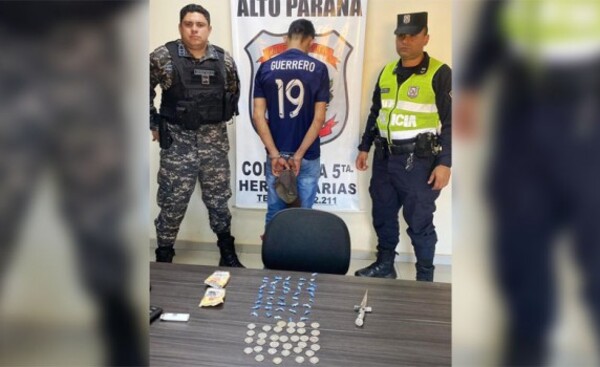 Detienen a un hombre con 41 dosis de crack
