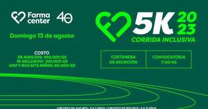 La Nación / La Farmacenter 5K 2023 se prepara con todo