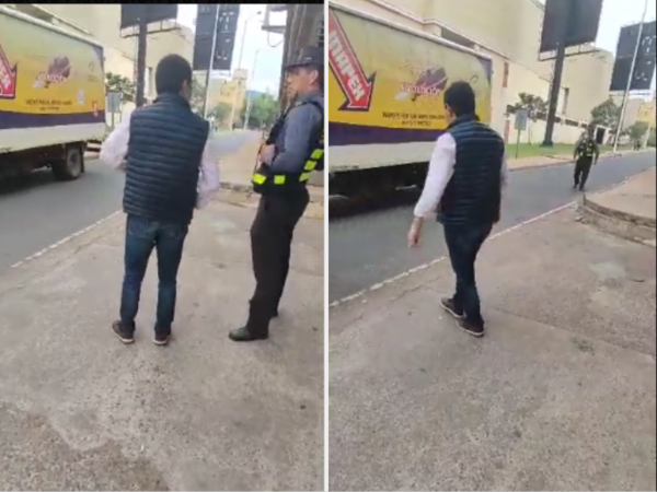 (VIDEO) Juan Villalba se enfrenta a agentes de la Caminera por armar barreras en Asunción