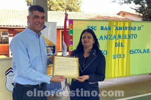 Municipalidad de Pedro Juan Caballero realizó lanzamiento de almuerzo escolar en escuela del barrio Jardín Aurora - El Nordestino