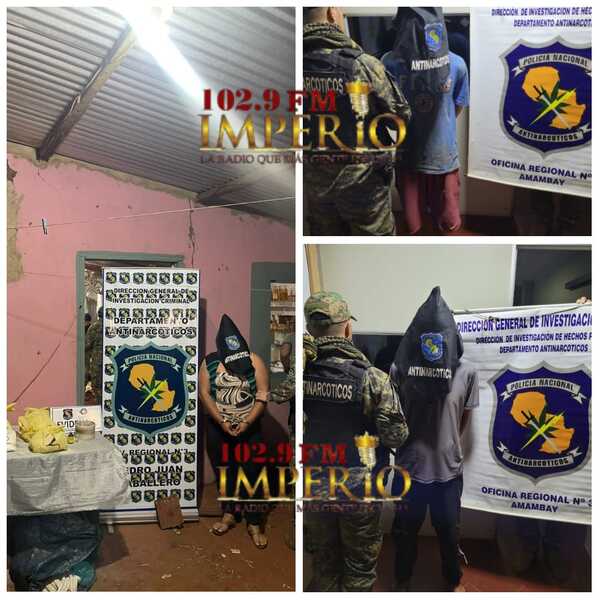 Tres detenidos por Antinarcóticos durante allanamiento de viviendas en General Genes - Radio Imperio