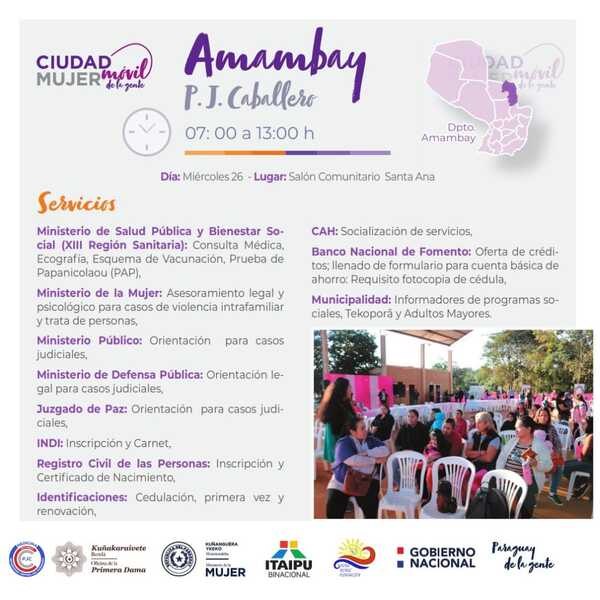 Ciudad Mujer Móvil brindará servicios variados para mujeres en la fracción Santa Ana - Radio Imperio