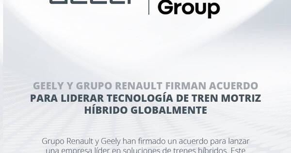 La Nación / Grupo Renault y Geely crean una firma conjunta