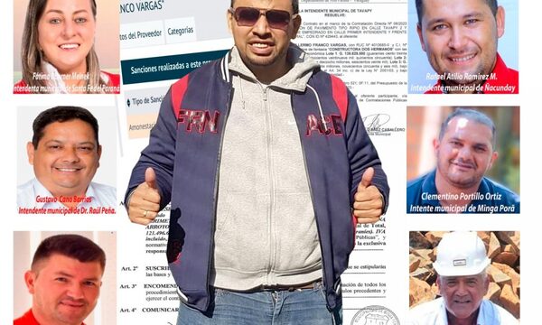 Intendentes altoparanaenses operan junto a proveedor sancionado en millonarias adjudicaciones irregulares – Diario TNPRESS