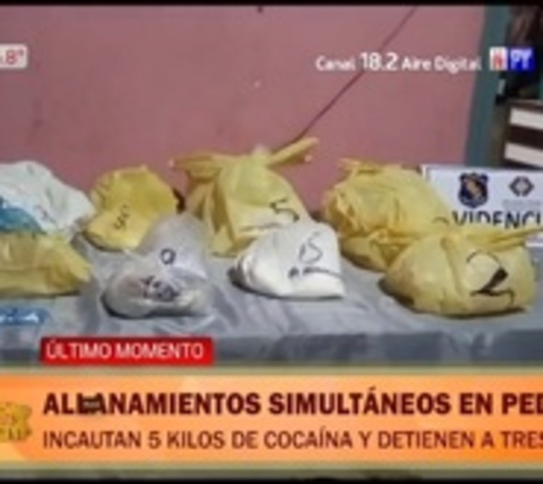 Allanamientos antidrogas en PJC dejan tres detenidos - Paraguay.com
