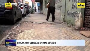 Video: Multas por veredas en mal estado - ABC Noticias - ABC Color