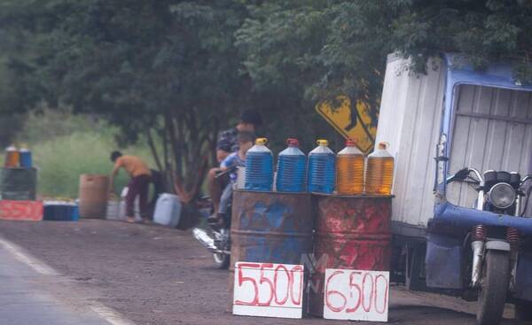 ¡1 millón de litros! de combustible entran de contrabando, he’i desde Apesa