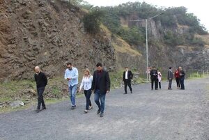 Representantes de diputada recorren obras de Ñemby - Nacionales - ABC Color