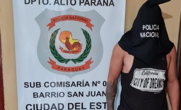 Joven adicto aprehendido por agredir a su hermana y concubina