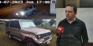 ENCONTRARON ABANDONADA LA CAMIONETA QUE ARROLLÓ A MOTOCICLISTA EN ENCARNACIÓN - Itapúa Noticias