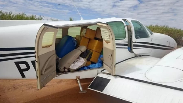 En Brasil, interceptan una avioneta con 400 kilos de cocaína