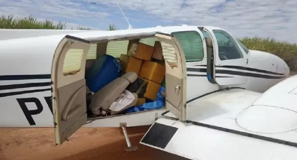 Interceptan en Brasil una avioneta repleta de cocaína proveniente de Paraguay