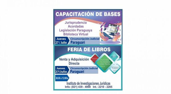 IIJ continúa su feria de libros y capacitación sobre bases de datos jurídicos