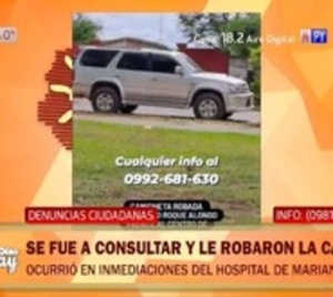 Fue consultar en Mariano y le robron la camioneta - Paraguay.com