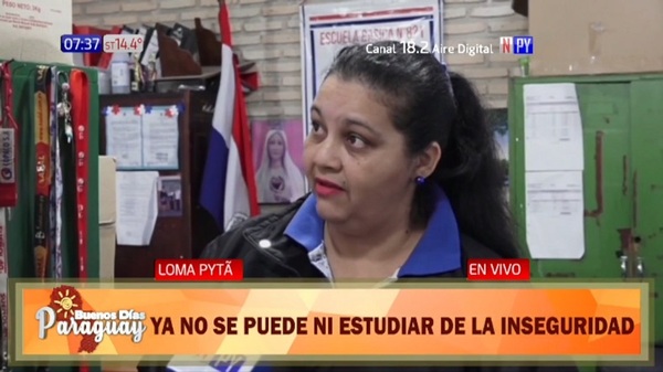 Inseguridad y adictos obligan a escuela de Loma Pytã cambiar de horario - Noticias Paraguay
