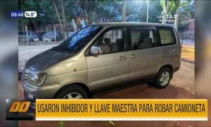 Usaron inhibidor y llave maestra para robar camioneta en Fernando de la Mora | Telefuturo