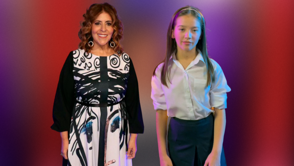 Tana Schémbori y la minivillana visitan hoy redacción de ÚH