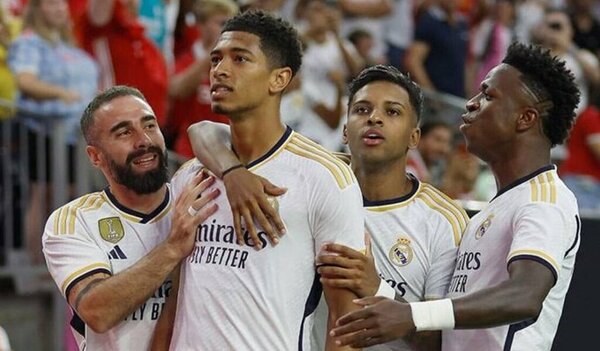 Bellingham y Joselu le dan al Real Madrid el triunfo 2-0 ante Manchester United