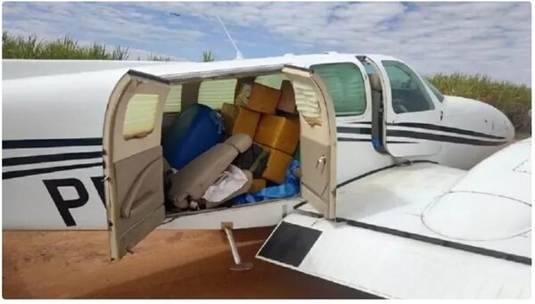 Aeronave con cocaína interceptada en Brasil no tiene registros de vuelo en Paraguay, asegura DINAC - Nacionales - ABC Color