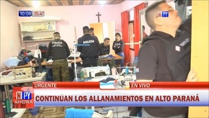 Allanan fábrica clandestina de uniformes policiales y militares - Noticias Paraguay