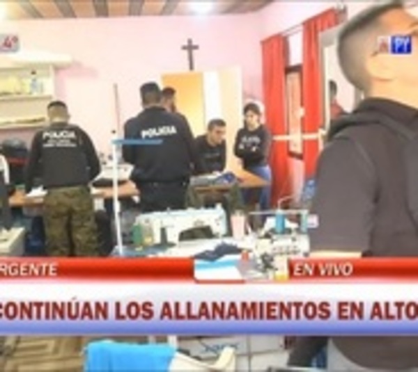 Allanan fábrica clandestina de uniformes policiales en Alto Paraná - Paraguay.com