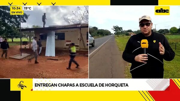 Video: Entregan chapas a escuela en Horqueta - ABC Noticias - ABC Color