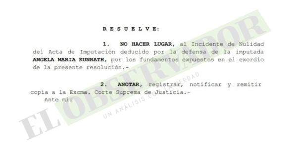 Mantienen imputación para supuesta colaboradora en lavado de activos de Pavão
