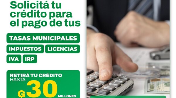 Yoayú habilita línea de crédito para el pago de impuestos