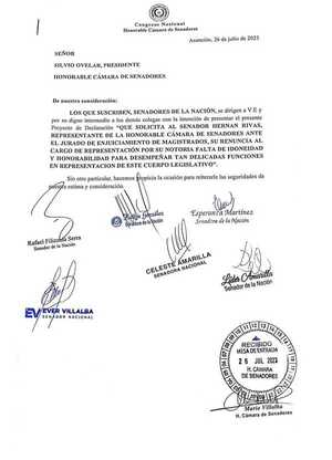 Presentan proyecto para instar a que Hernán Rivas renuncie a presidente del JEM 
