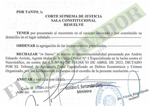 Corte rechaza acción y se abre camino para devolución de autos en causa por lavado