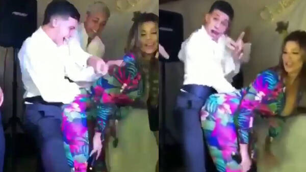 [VIDEO] ¡Haihue! Profe le perreó a alumno en plena farra de graduación