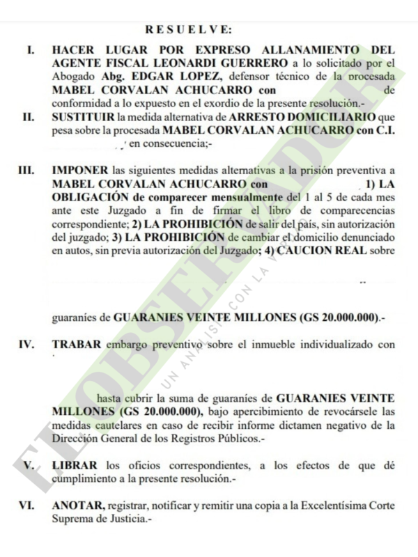 Fiscal se allana a libertad ambulatoria de imputada en “rosca” de registros en San Lorenzo