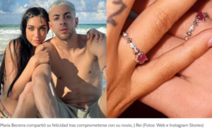 Ni una posi en esperar por años mba’e: ¡María Becerra le pidió matrimonio a su novio!