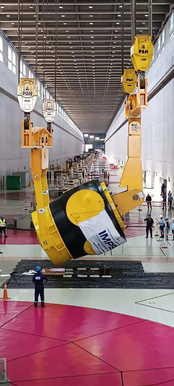 EBY: traen piezas para rehabilitar cuarta turbina - Economía - ABC Color