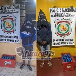 Dos personas aprehendidas por hurto agravado y recuperación de lo hurtado