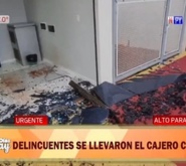 Arrancaron un cajero automático en Los Cedrales - Paraguay.com
