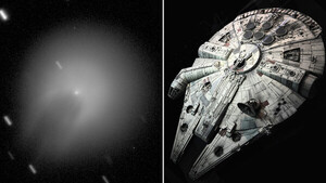 Diario HOY | FOTO: inusual cometa, que se asemeja al Halcón Milenario de 'Star Wars', se dirige al Sol