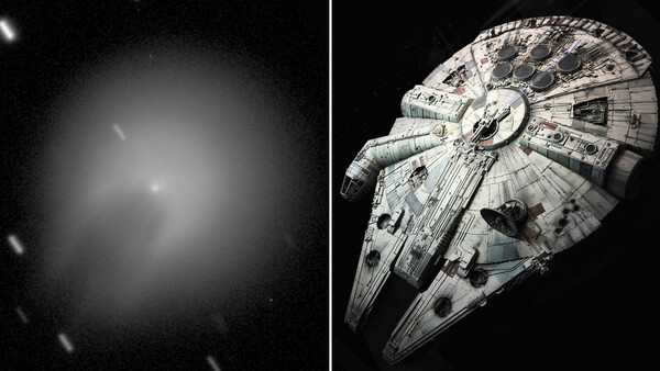 Diario HOY | FOTO: inusual cometa, que se asemeja al Halcón Milenario de 'Star Wars', se dirige al Sol