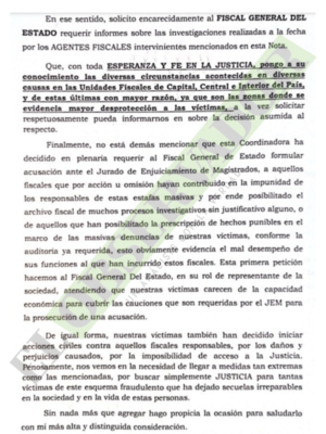 Víctimas de Mocipar denuncian inacción fiscal y solicitan auditoría de causas 