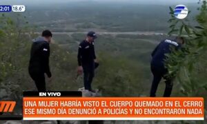 ¡Testigo del horror! Mujer vio el cuerpo quemado en el cerro | Telefuturo