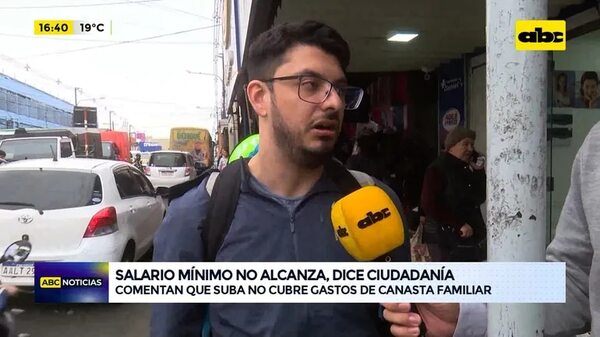 Video: Salario mínimo no alcanza, dice ciudadanía - ABC Noticias - ABC Color