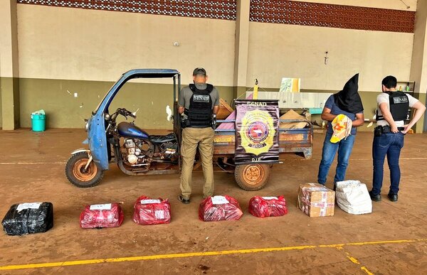 Diario HOY | Interceptan un motocarro repleto de droga en Pedro Juan Caballero