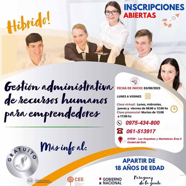 STEIBI y SNPP ofrecen cursos gratuitos de formación técnica y profesional | DIARIO PRIMERA PLANA