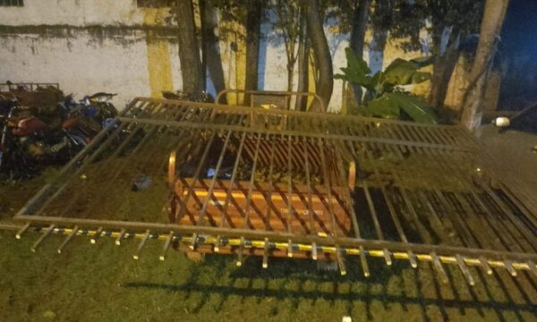 Capturan en Minga Guazú a marginal que robó el portón de una propiedad – Diario TNPRESS