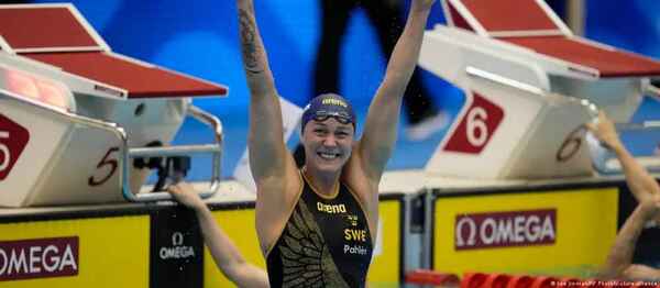 Nadadora sueca establece un nuevo récord mundial en 50m libre